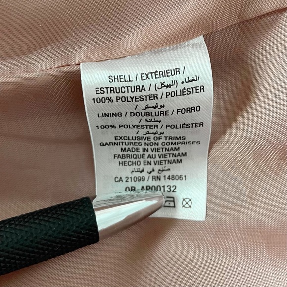 Light blush pink long peacoat / overcoat - Picture 5 of 5